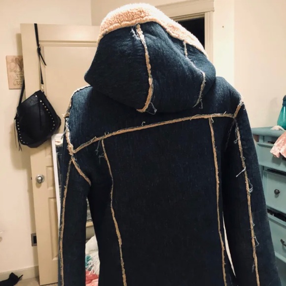 Xntrik sports hooded denim coat - Picture 2 of 3